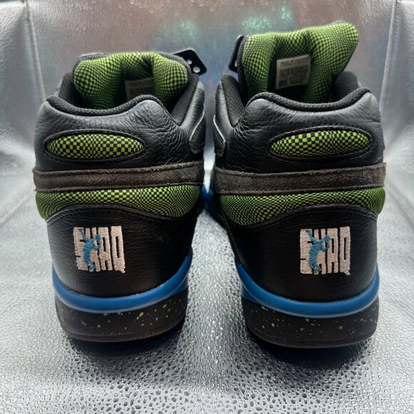Size 12 Reebok Shaq Victory Pump Mens Black Blue Athletic Tennis‎ Shoe H06491 main image 7